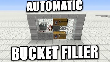 Minecraft PS4 - AUTOMATIC WATER BUCKET FILLER - Tutorial ( PS3 / XBOX ) WII