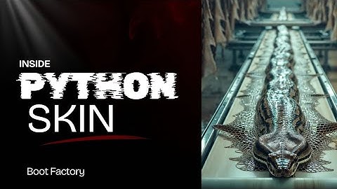 Inside the Python Skin Boot Factory – Full Process How Million-Dollar Footwear Are Made