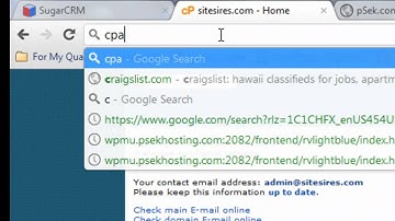 SugarCRM - How to set-up a Cron Job in cPanel