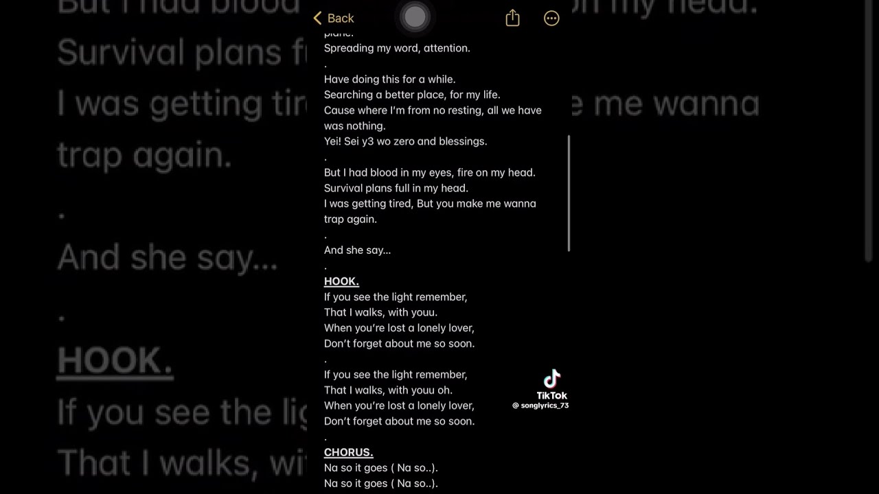 SO IT GOES LYRICS