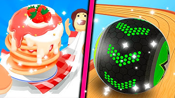 🟠🟣 Going Balls Vs Pancake Run Game Android iOS Gameplay 4K Nr 20