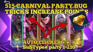 515 CARNIVAL PARTY POINTS BUG TRICKS  IN MOBILE LEGENDS | TUTORIAL & GUIDES screenshot 2