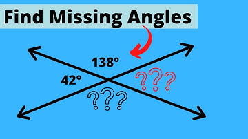 Find missing Angles with Vertical Angles