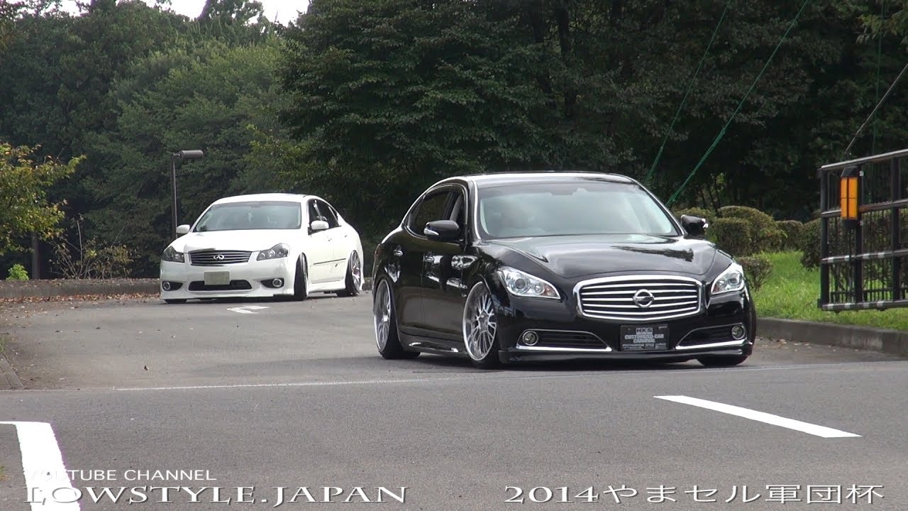 Y50フーガ Y51シーマまとめ 14 やまセル軍団杯 クレイジーブギ Cima Fugavipcar Slammed Lowcar Camber 車高短 鬼キャン Youtube