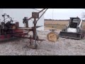 log splitter with winch mounted lift
