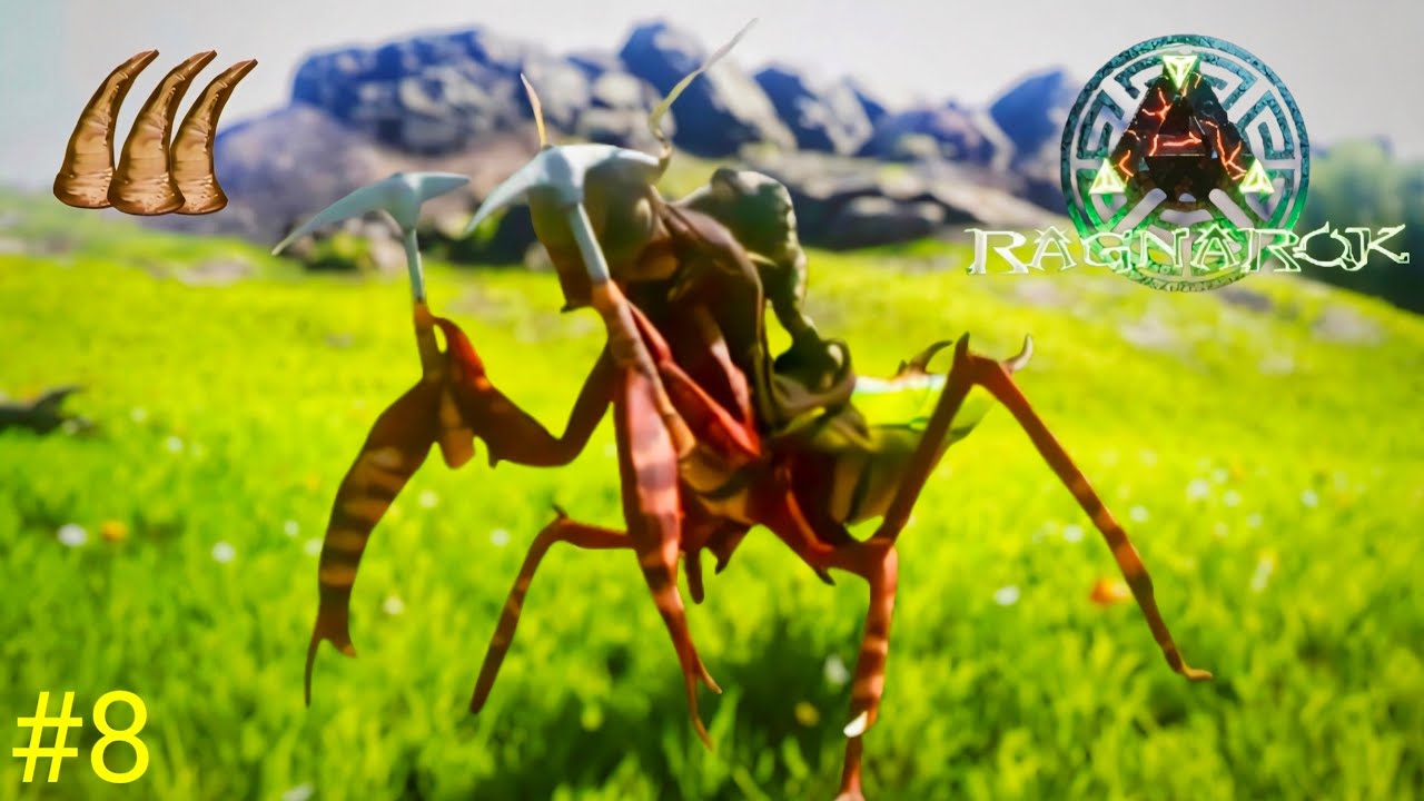 ARK: Ultimate Mobile Edition #8 How To Mantis Tame With Deathworm Horn