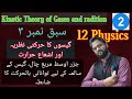 ؛Kinetic energy of gas Molecules|Kinetic Theory of Gases and Radiaton| 12 Physics M.S. Board r