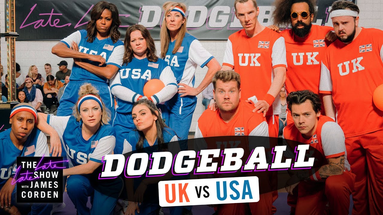 Team Usa V Team Uk Dodgeball W Michelle Obama Harry Styles