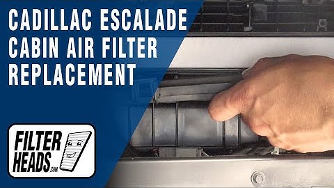 How to Replace Cabin Air Filter 2018 Cadillac Escalade | AQ1225