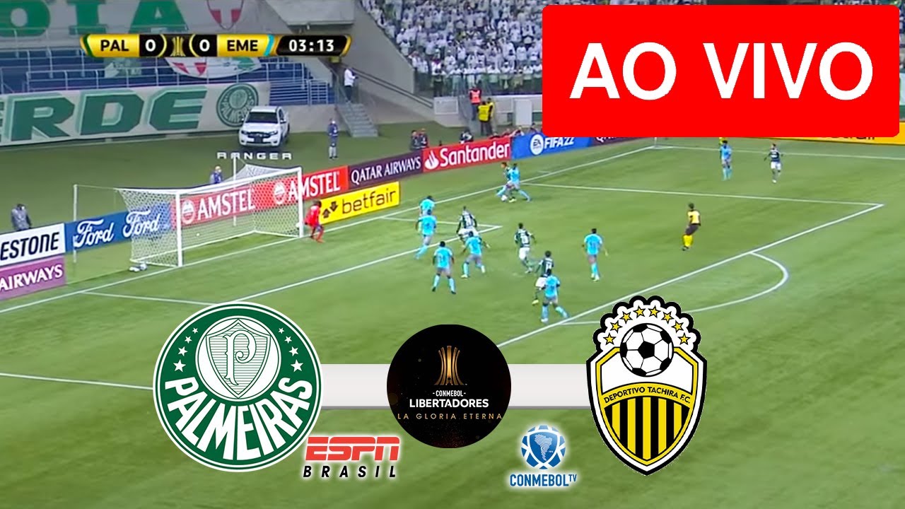 PALMEIRAS X DEPORTIVO TÁCHIRA AO VIVO (COM IMAGEM !!!) JOGO DE