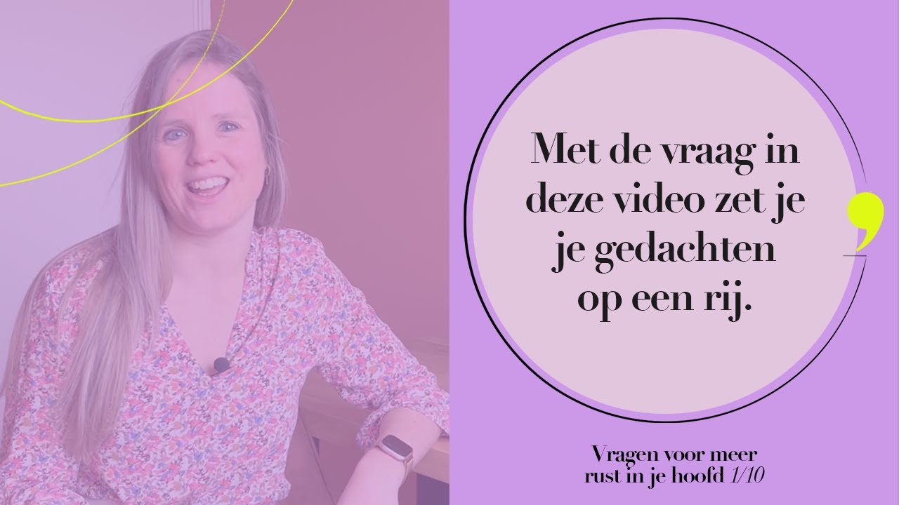 Hoe zet je je gedachten op