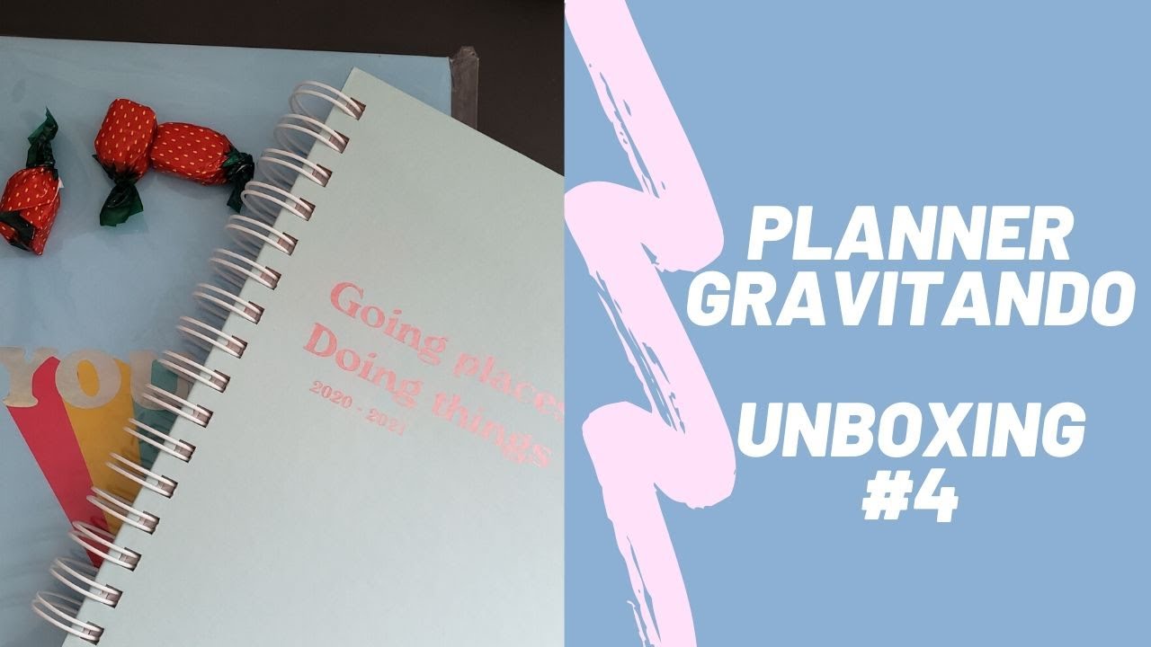 Planner Gravitando Unboxing 4 YouTube