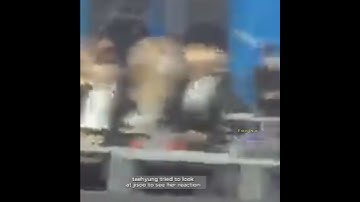 Taehyung reaction to Jisoo