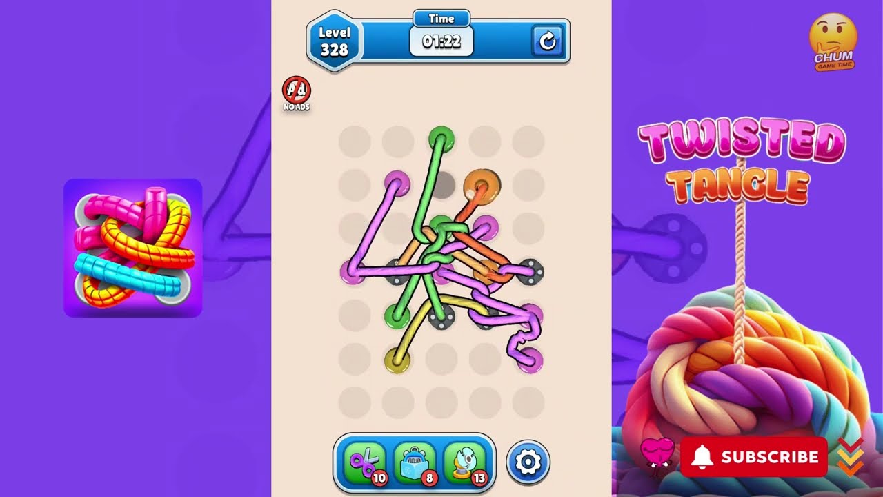 Twisted Tangle - Level 328 - Gameplay walkthrough