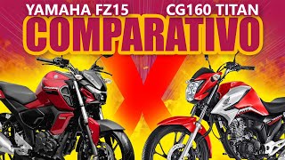 Comparativo Yamaha FZ15 e Honda CG160