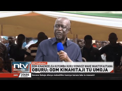 Oburu ODM Kinahitaji Tu Umoja