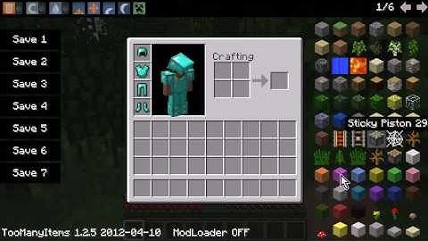 Minecraft: TooMany Items 1.2.5 Mod Spotlight