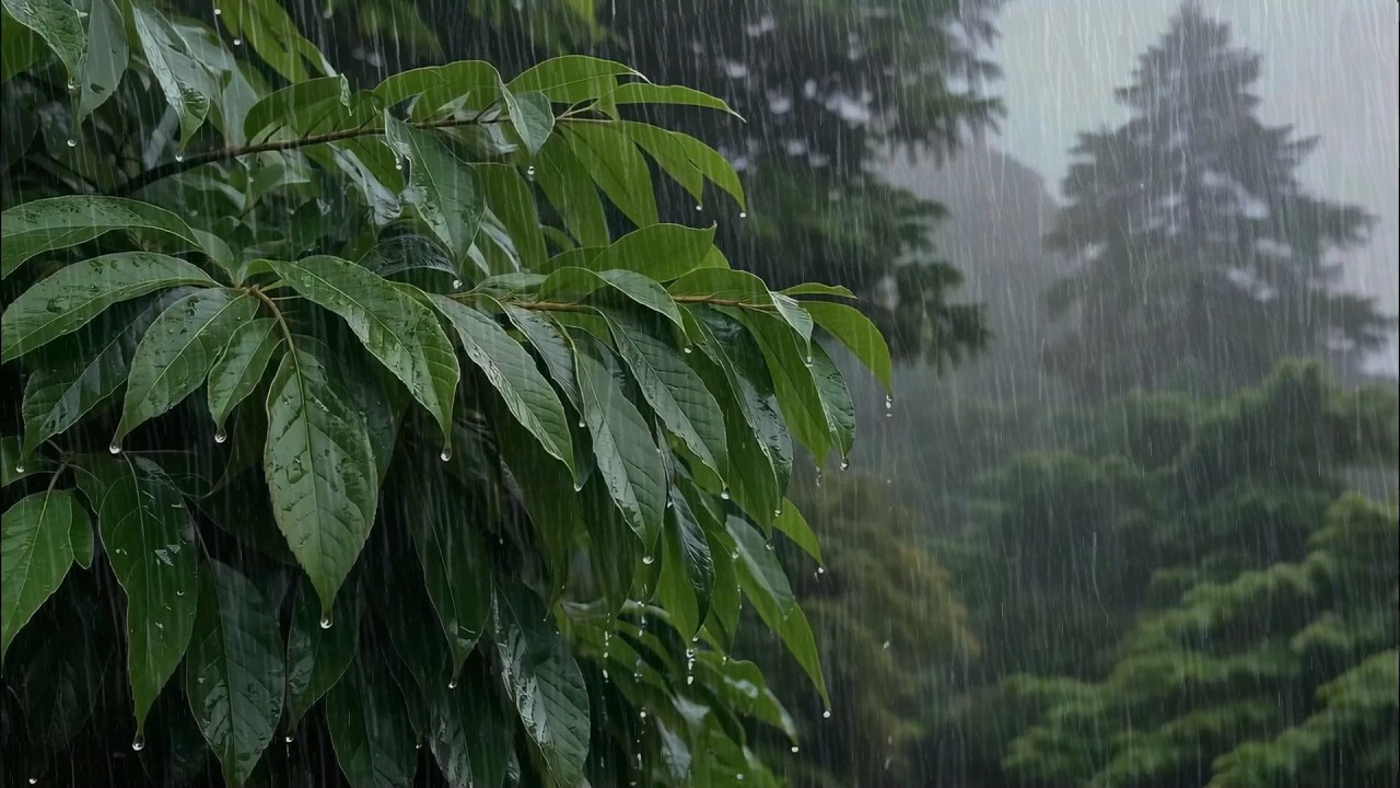 Feel Deeply Calm & Fall Asleep Fast with Gentle Rain Sounds on High ...