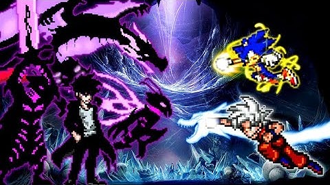 Sung Jinwoo OP (Solo Leveling) VS Son Goku DBS V7 OP (AF) & Sonic Chaos V4 JVL OP (AF) in Mugen