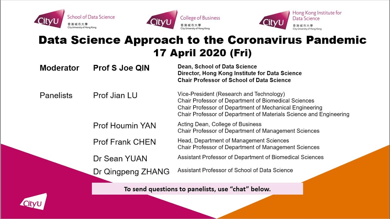 SDSC online forum - Data Science Approach to the Coronavirus Pandemic ...