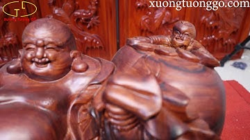 TƯỢNG DI LẶC THIỀM THỪ GỖ CẨM LAI-TƯỢNG GỖ ĐẸP-XƯỞNG TƯỢNG GỖ-ZALO:0355678885-0868688137