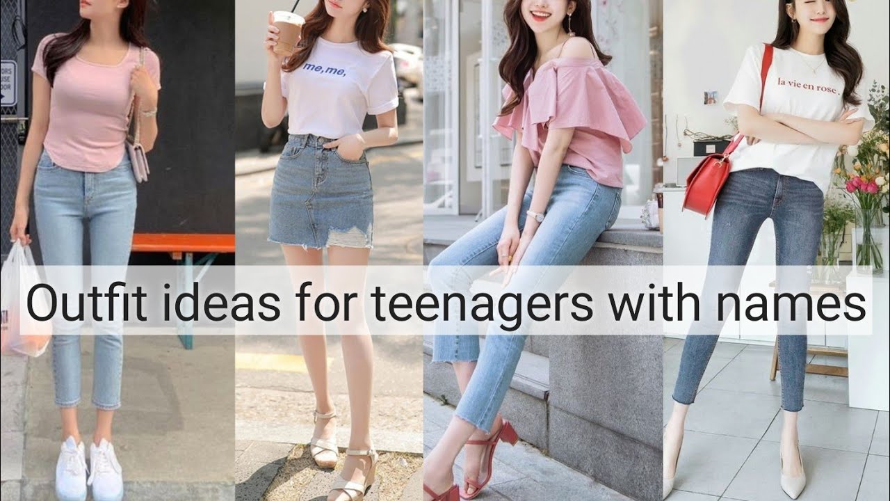 outfit ideas for teenagers with names||THE TRENDY GIRL - YouTube