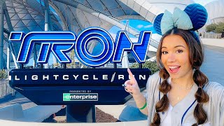 I RODE TRON BEFORE IT OPENS! Full Ride POV, Queue, and Review