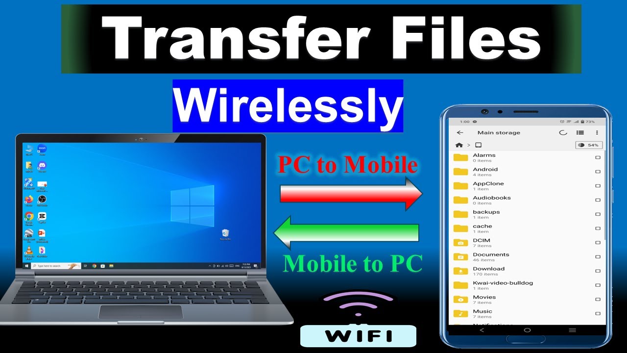 How To Transfer Data From Mobile To Laptop Wirelessly YouTube How To Transfer Data From Mobile To Laptop Wirelessly YouTube