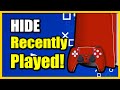 How to Hide Recently Played Games On PS5 without Appearing Offline (Gaming History)