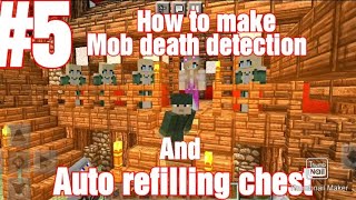 How to make MOB DEATH DETECTION/AUTO REFILLING CHEST FOR YOUR BATTLE ROYALE MAPS AND SURVIVAL WAVES