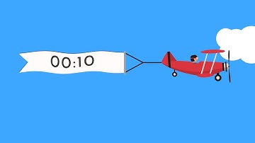 ✈️Flying Time! 10 second timer happy music for kids