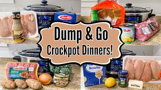 6 DUMP & GO SLOW COOKER RECIPES | The EASIEST Tasty Crockpot Meal Ideas | Julia Pacheco