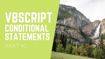 Vbscript Part 4C - Select Case (Conditional Statements)