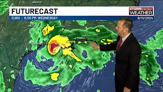 Tracking Hurricane Francine moving toward Gulf Coast landfall