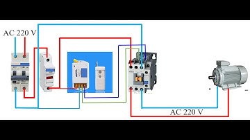 Đấu nối khởi động từ với bộ điều khiển từ xa để mở nguồn công suất lớn.