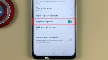 How to enable/disable Large Mouse Pointer on OPPO A52 Android 11
