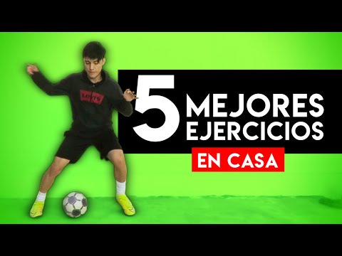 LA MEJOR RUTINA de FÚTBOL en CASA! 🏆 LOS 5 MEJORES EJERCICIOS para ENTRENAR en CASA (SIN MATERIAL)