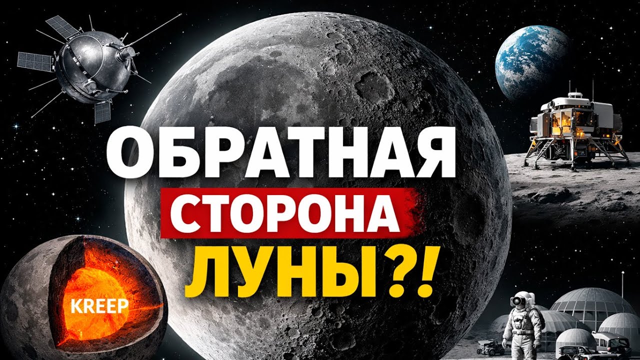 Обратная сторона Луны: что скрывали 19 млн км² до «Луны-3» — и почему там почти нет “морей”?
