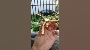 Đầu tưới phun sương ren 21, béc tưới cây 3 cánh quay 360 độ, béc phun mưa (đồng thau)