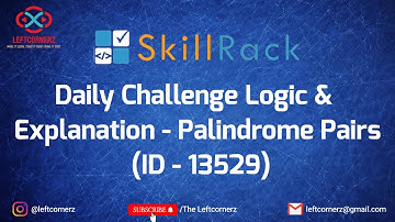 palindrome pairs (18-06-2021) | skillrack daily challenge