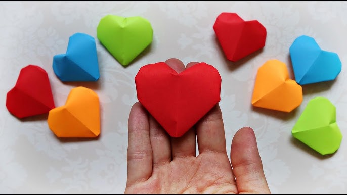 3D Paper Hearts – Willowday