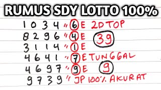 PREDIKSI SYDNEY LOTTO 20 JULI 2025 | BOCORAN TOGEL SIDNEY HARI INI | RUMUS KEPALA EKOR SYDNEY JITU