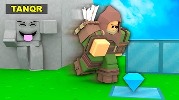 I disguised myself as BLOCKS in Roblox Bedwars..