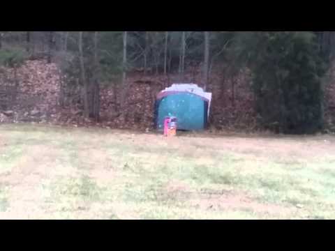 Homemade binary target. 7 lbs vs. Box