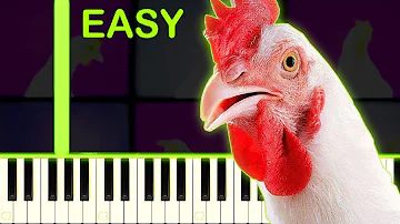 CHICKEN SONG - EASY Piano Tutorial