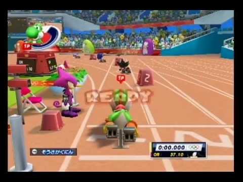マリオ ソニック At ロンドンオリンピック 4 100mリレー Youtube