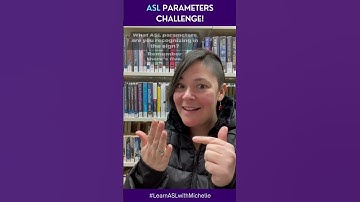 Learn American Sign Language: ASL parameters challenge #shorts