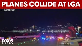 Download Lagu 2 planes collide while taxiing at LaGuardia Airport MP3 Download Lagu 2 planes collide while taxiing at LaGuardia Airport MP3