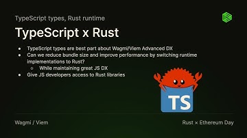 Rust x Ethereum Day - Wagmi / Viem