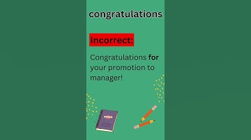 How to use "congratulations on" correctly #english #grammar #congratulations #shorts